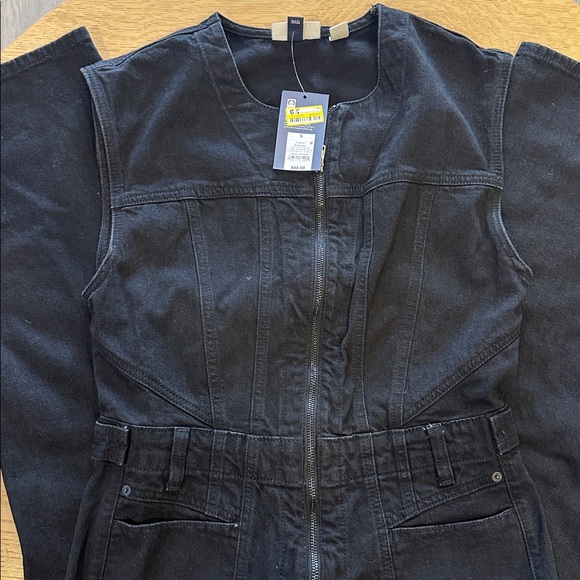 Universal thread Women's Black Denim Jumpsuit NWT 6 - Picture 2 of 4